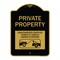 Signmission Private Property Unauthorized Vehicles Towed at Owner Expense with Graphic, A-DES-BG-1824-23245 A-DES-BG-1824-23245 - alternate 1